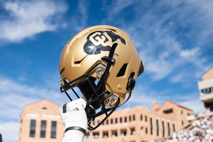 Colorado Buffaloes helmet at Folsom Field